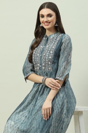 Cotton silk kurti on sale designs